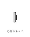 DURBAN * APLIQUE LED 10W 3000K NEGRO